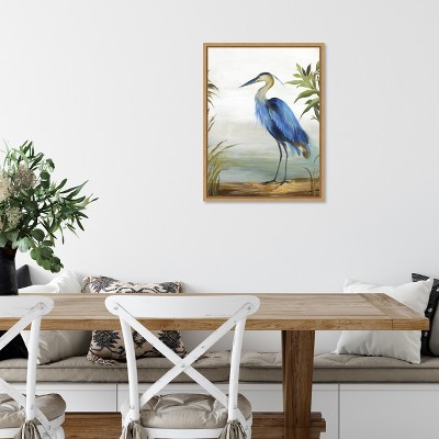 Blue Heron Lithograph Canvas Art for Kids, 18" x 24"