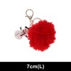 Unique Bargains Christmas Keychain with Double Ring and Lobster Clasp PVC Alloy 2.76" 1 Pc - 2 of 4