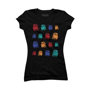 Junior's Design By Humans Gummy Ghost Boo Boo Halloween 2019 By wakawiki T-Shirt - 1 of 2