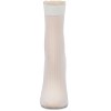 Memoi Women's Sheer Ruffle Cuff Ribbed Crew Socks - 2 of 3