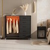 Aheaplus Rollway Dresser with Charge Station and LED Light, Chest With Drawers for Kids Room - 4 of 4