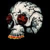 Men's Design By Humans Halloween Skull By LVBArt T-Shirt - 2 of 4