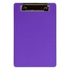 JAM Paper 6" x 9" Small Plastic Memo Clipboards with Low Profile Metal Clip - Mini - 2 of 4