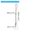 Unique Bargains Badge Lanyard Necklace Keychain Cord Metal Clasp Strap for Key Whistle ID Card Badge Holder 2 Pcs - 2 of 4