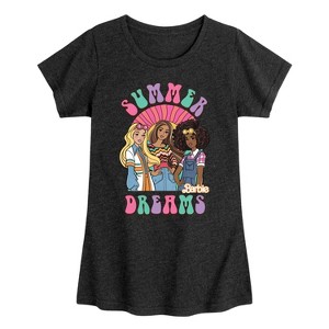 Girls' - Barbie - Summer Dreams Fitted Short Sleeve Graphic T-Shirt - 1 of 4