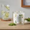 14oz Glass Candle with Cork Lid Cucumber Water and Mint - Threshold™ - 2 of 3