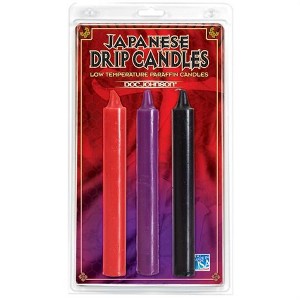 Japanese Drip Candles Set of 3 - Assorted Colors - 1 of 2