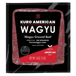 Thomas Farms Kuro Wagyu Ground Beef Brick - Frozen - 16oz - 1 of 2
