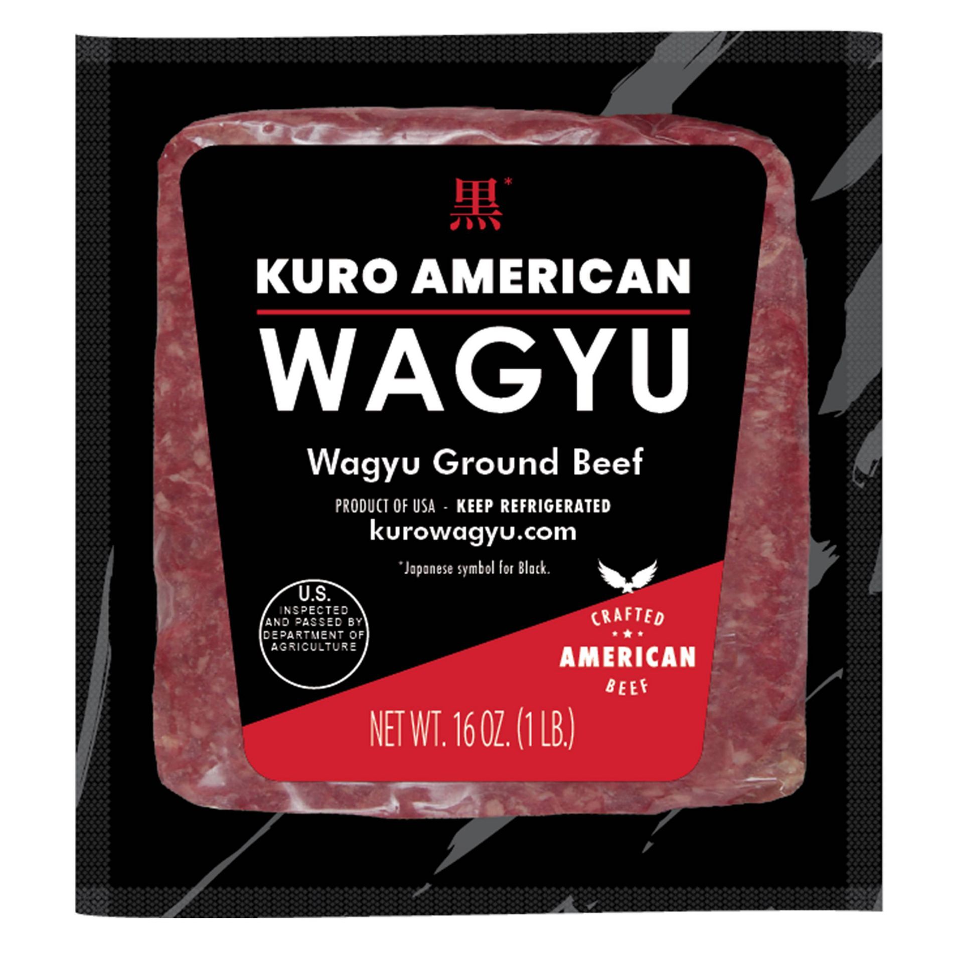 Thomas Farms Kuro Wagyu Ground Beef Brick - Frozen - 16oz