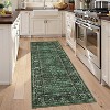 Floral Kitchen Rug – Washable, Non-Slip, Low Pile, Distressed Print Runner for Hallway, Bathroom, Laundry - 4 of 4