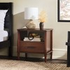 NicBex Transitional Nightstand with 1 Drawer Solid Wood Spindle End table Modern Bedside Table for Living Room, Bedroom, Study - 2 of 4