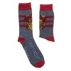 Harry Potter Hogwarts Gryffindor Crests Men's 2-Pack Crew Socks - 2 of 2