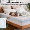 Vipbear 3" Queen Size Dual Layer Memory Foam Mattress Egg Crate Firm Cooling Gel Memory Foam&Soft Pillow Top Mattress, Fits 8-21 Inches Deep Pocket - 2 of 4