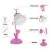 YIYIBYUS Pink Modern Flower Shaped Table Lamp with Acrylic Shade for Bedroom - 4 of 4