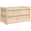 vidaXL Garden Planter 35.4"x19.7"x19.7" Solid Wood Pine - 2 of 4