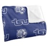 Tennessee State University Logo Pattern Silky Touch Blanket White 50x60 - 3 of 4