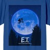 E.T. Flight Across the Moon Women's Blue Short Sleeve Crew Neck Tee - image 2 of 3