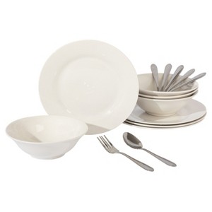 Gibson Everyday Yarbury 16 Piece Fine Certamic Dinnerware Set in White - 1 of 4