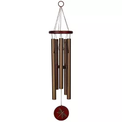 Woodstock Chimes Signature Collection, Woodstock Habitats Chime, 26'' Bronze Dragonfly Wind Chime HCBRD