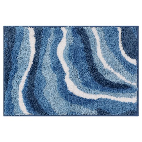 Unique Bargains Bathroom Abstract Soft Non-slip Thickening Bath Rug ...
