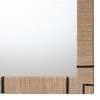 bali & pari Mirai Bohemian Woven Grasscloth Rectangle Accent Mirror - 4 of 4