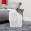 Mind Reader Laundry Basket with Cutout Handles, 50 Liter Hamper - 2 of 4