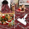 GustoWave Washable Christmas Area Rug Indoor Floor Cover for Xmas Holiday Decoration, Red - 4 of 4