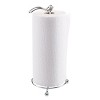 iDESIGN Classico Swivel Paper Towel Holder for Kitchen Countertop Chrome: Metal, Hand Wash, 13" Height, Silver - 3 of 4