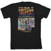 Street Fighter Classic Street Fighter II Player Select Crew Neck Short Sleeve Boy's Black T-shirt - 3 of 4