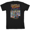 Street Fighter Classic Street Fighter II Player Select Crew Neck Short Sleeve Boy's Black T-shirt - image 3 of 4