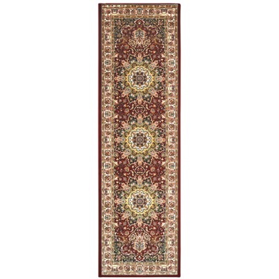 Oriental Weavers Kashan 119N1 Red/ Ivory Indoor Area Rug - 2'3" x 7'6"