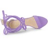 Allegra K Women's Open Toe Strappy Lace Up Stiletto High Heel Sandals - 4 of 4