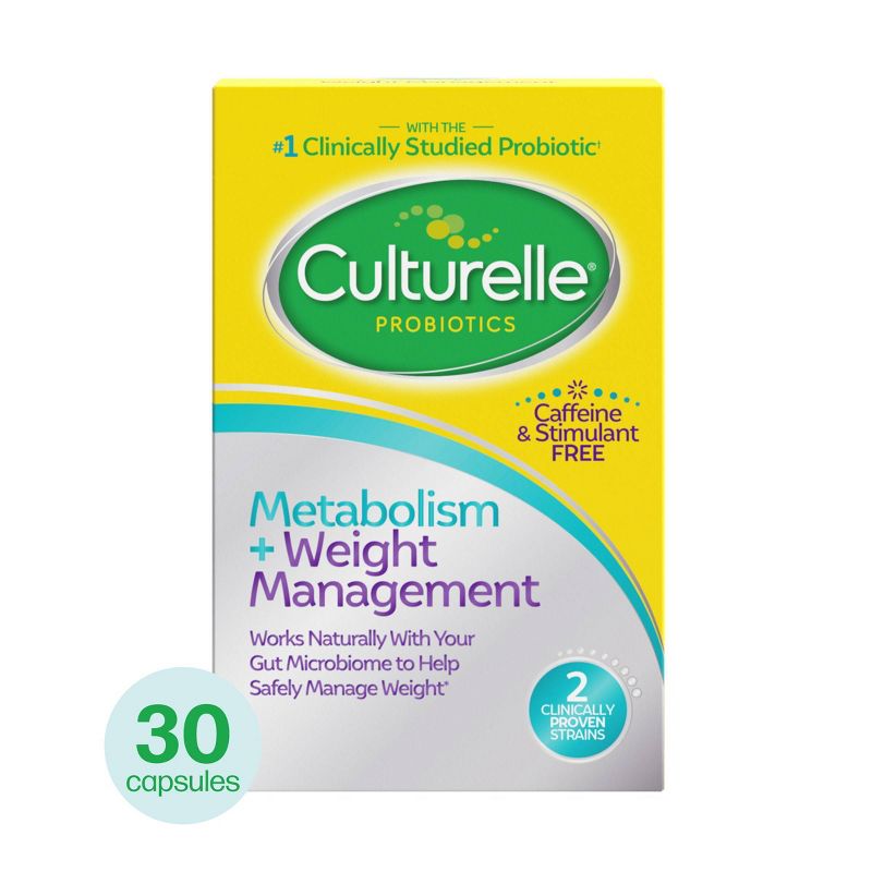 Culturelle Healthy Metabolism + Weight Management Probiotic Vegetarian Capsules - 30ct, 1 of 10