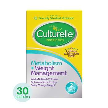 Culturelle Healthy Metabolism + Weight Management Probiotic Vegetarian Capsules - 30ct