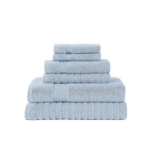 Modern Threads Otis Jacquard 6-Piece Cotton Towel Set - 1 of 4