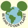 Men's Mickey & Friends Be Kind to Our Planet Mickey Mouse Logo T-Shirt - 2 of 4
