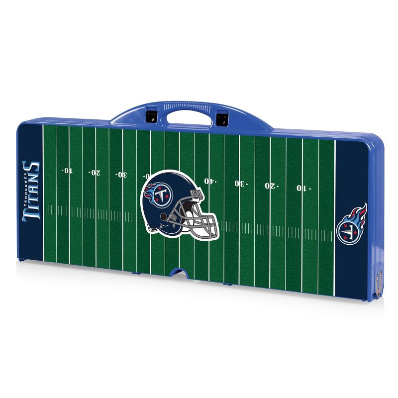 NFL Tennessee Titans Portable Folding Table with Seats and Umbrella, 2 of 5