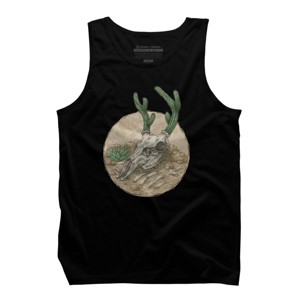Men's Design By Humans Deer Cactus 2 By kelelowor Tank Top - 1 of 4