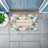 Stupell Industries Welcome Pastel Geometric Printed Outdoor Door Mat, design by Angela Nickeas, 18"x30" - 3 of 4