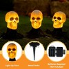 Joyfy 3 Pcs Skeleton Lightup Skull Stakes for Halloween Outdoor Decorations, Pathway Makers for Halloween Party, Lawn Props, Halloween Yard Decor - 2 of 4