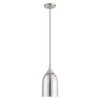 Livex Lighting Art Glass 1 - Light Pendant in  Brushed Nickel - 2 of 4