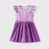 PATPAT Disney Princess Frozen Elsa Anna Toddler Girl Dresses 2 Pack 2pk Sleeveless and Ruffle Sleeve Dress Set 2-6 Years - 2 of 4