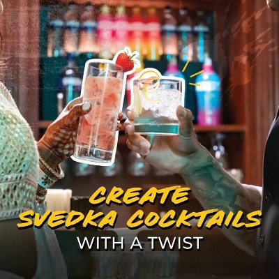 SVEDKA Blue Raspberry Flavored Vodka - 50ml Plastic Bottle
