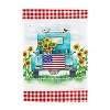 Sunflower Truck Garden Waffle Flag - 2 of 2