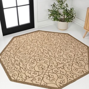 JONATHAN Y Madrid Vintage Filigree Textured Weave Indoor/Outdoor Area Rug - 1 of 4
