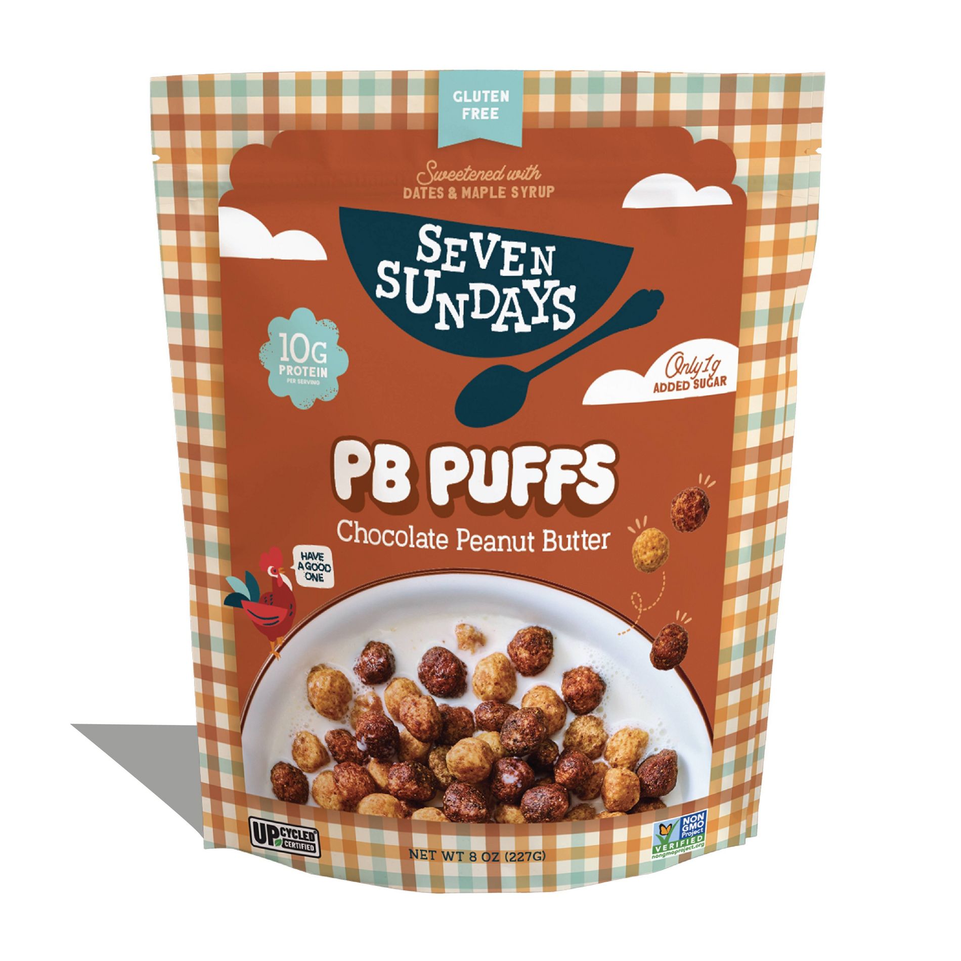 Seven Sundays Protein Puffs Chocolate Peanut Butter Breakfast Cereal - 8oz