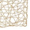 16"x72" Wire Nest Table Runner Gold - Saro Lifestyle: Modern Geometric Polyester, Non-Woven Fabric, Spot Clean - 2 of 3