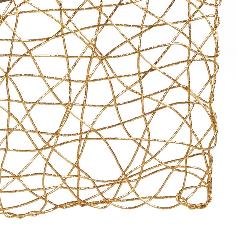 16&#34;x72&#34; Wire Nest Table Runner Gold - Saro Lifestyle, 2 of 4