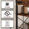 Bakers Rack with Power Outlet, Coffee Bar with Wire Drawer, Industrial Microwave Stand,6-Tier Kitchen Storage Rack with Hutch - 4 of 4