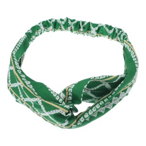 Unique Bargains Women's Fashion Love Sea Pattern Cross Elastic Hairband 1 Pc - 1 of 4